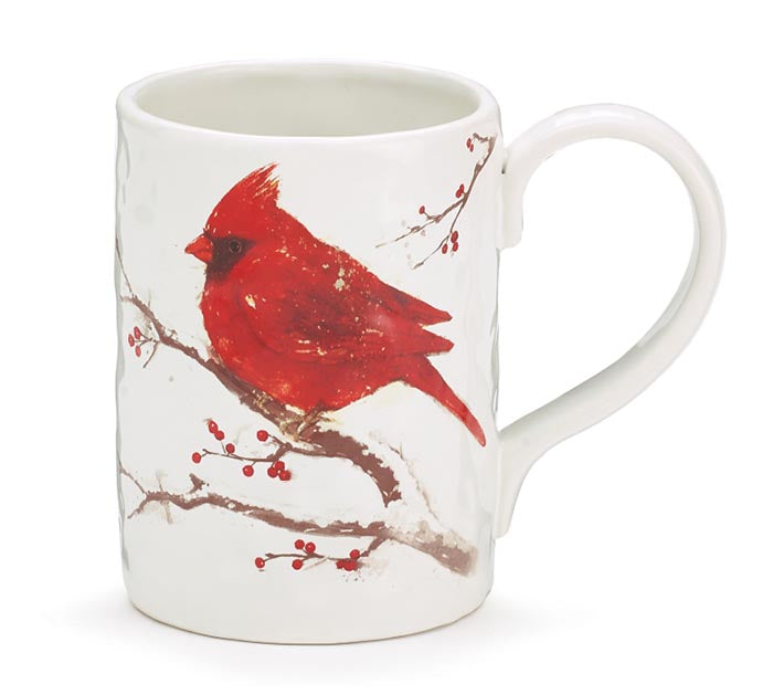 WINTER'S BLESSINGS MUG WITH CARDINALS