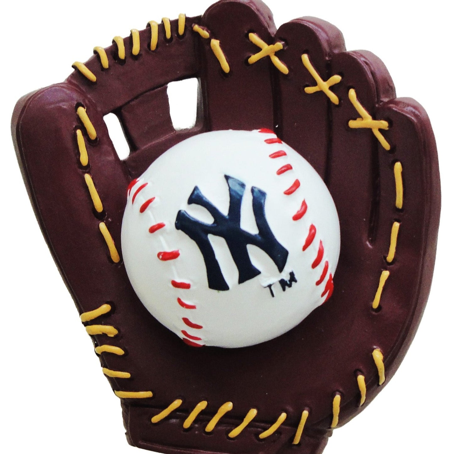 NY Ball in Glove Ornament