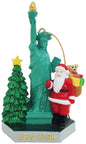 New York 3D Glitter Ornament Set with Glittering Sol, Tree, and