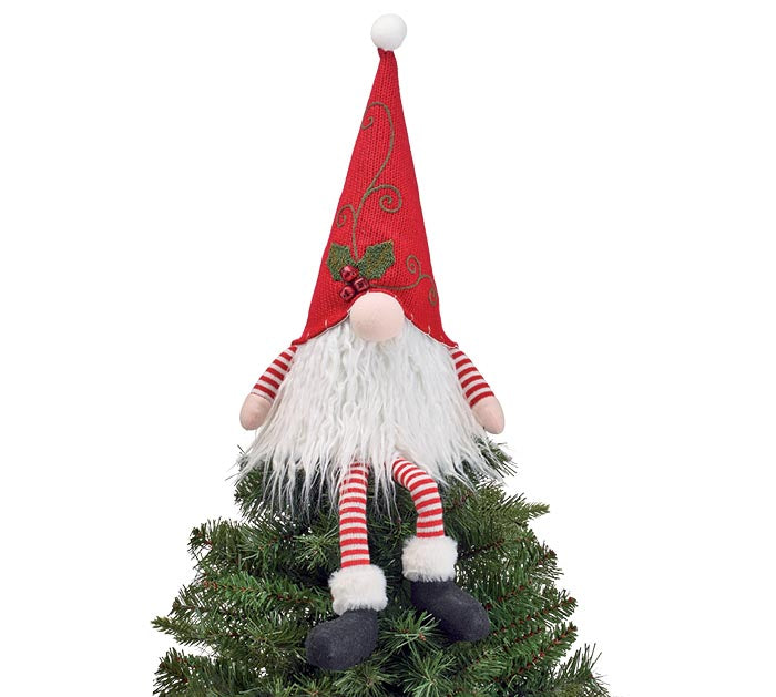 DECORATIVE CHRISTMAS GNOME TREE TOPPER