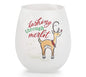 STEMLESS WINE GLASS REINDEER