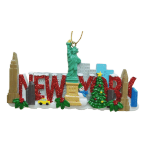 New York Holiday Ornament – Iconic 'New York' Text