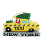 Santa in NYC Cab Christmas Ornament