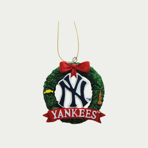 Blue NY Yankees Christmas Ornament