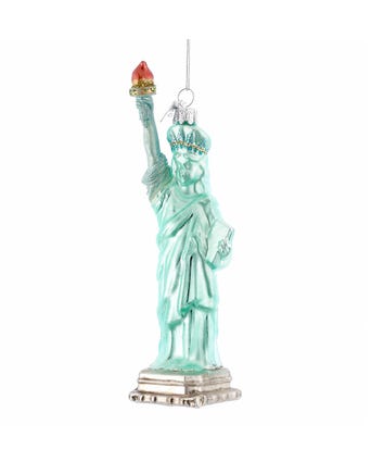 Statue Of Liberty Glass Ornament