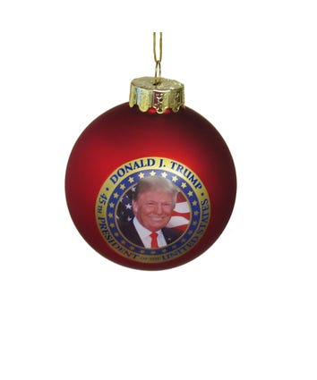 80MM President Trump Glass Ball Ornament