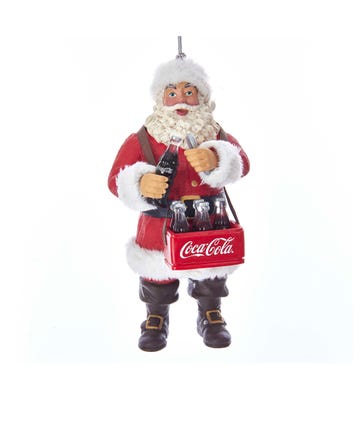 Coca-Cola® Santa Opening Coke Bottle Ornament