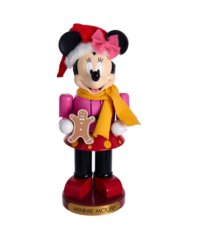 10“ Disney© Minnie Mouse With Gingerbread Doll Nutcracker