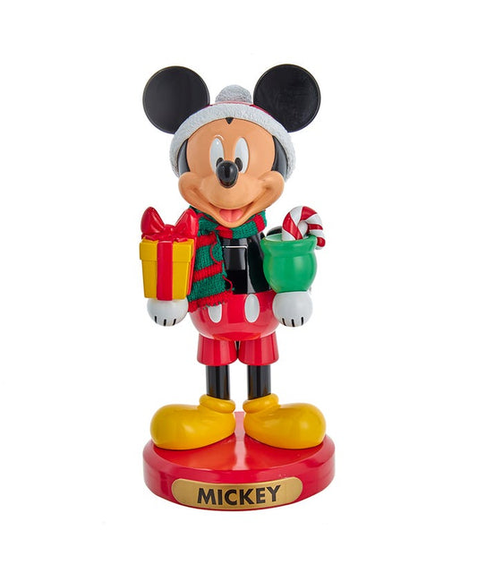 10“ Disney© Mickey Mouse With Present Nutcracker