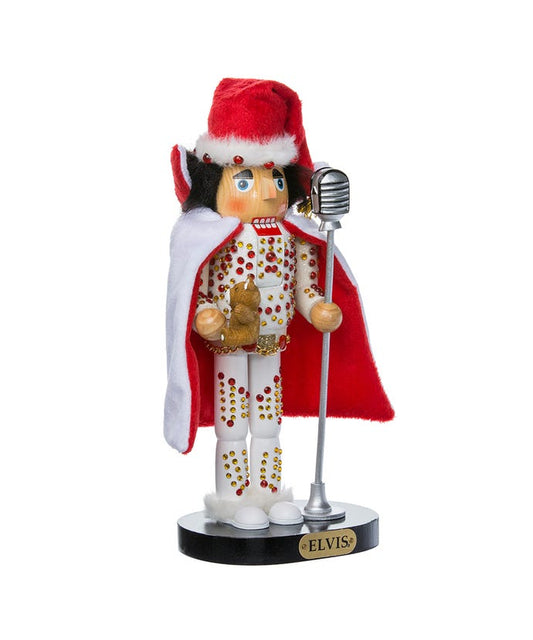 10“ Elvis Presley® In White Suit Nutcracker