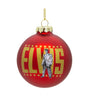 80MM Elvis Presley® Glass Red Ball Ornament