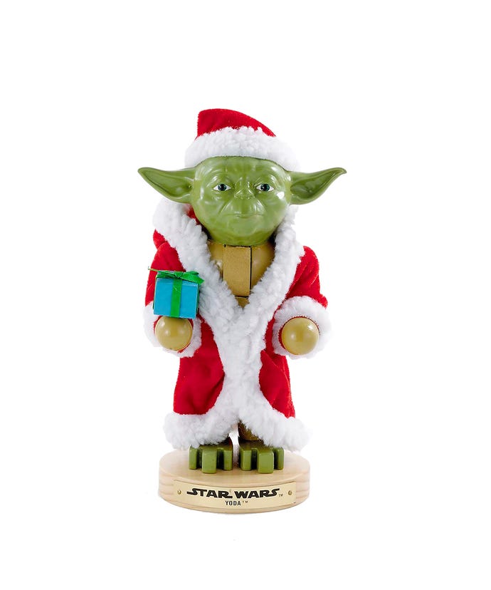 9“ Star Wars™ Yoda In Santa Robe Nutcracker