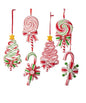 Peppermint Candy Lollipop Ornaments, 6 Assorted