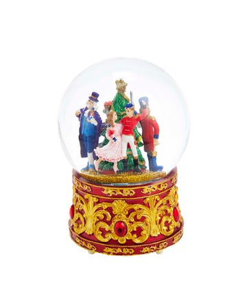 120MM Musical Lighted Nutcracker Water Globe